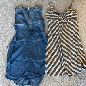 2 small maternity dresses